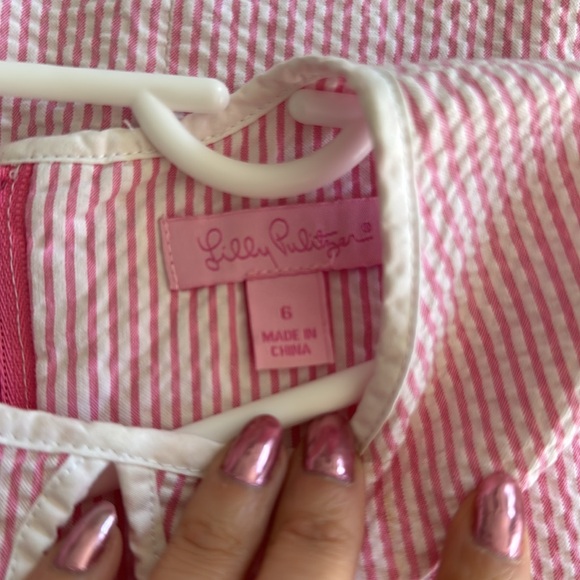 Seersucker Shift Dress - Picture 3 of 3